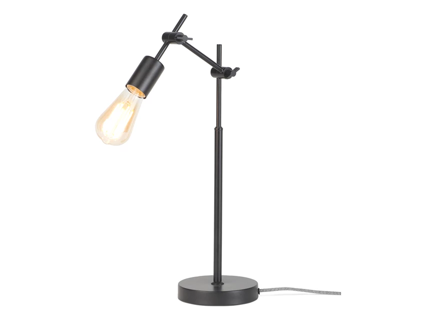 Sheffield tafellamp black zwart metaal design it's about romi verlichting schakelaar E27 fitting