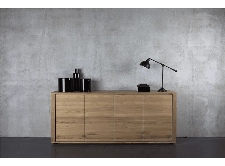 Front Oak Shadow Sideboard 51372 dressoir massief eik hout Ethnicraft