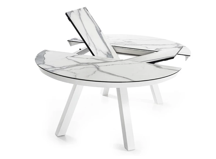 Esla rond keramiek tafel eettafel mobliberica elegant stabiliteit spaans design