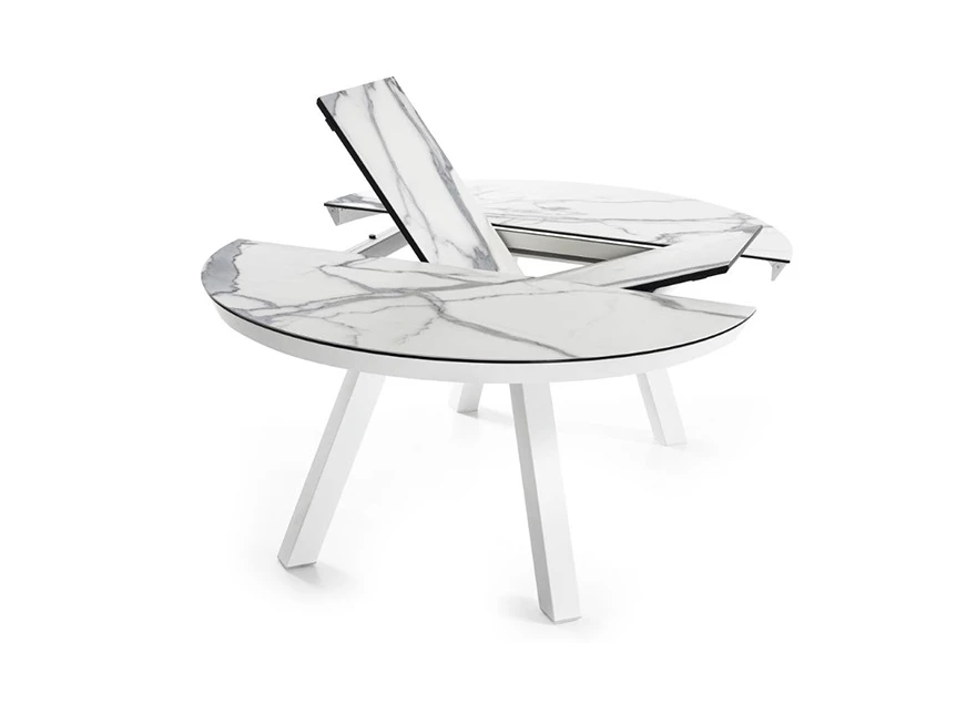 Esla rond keramiek tafel eettafel mobliberica elegant stabiliteit spaans design