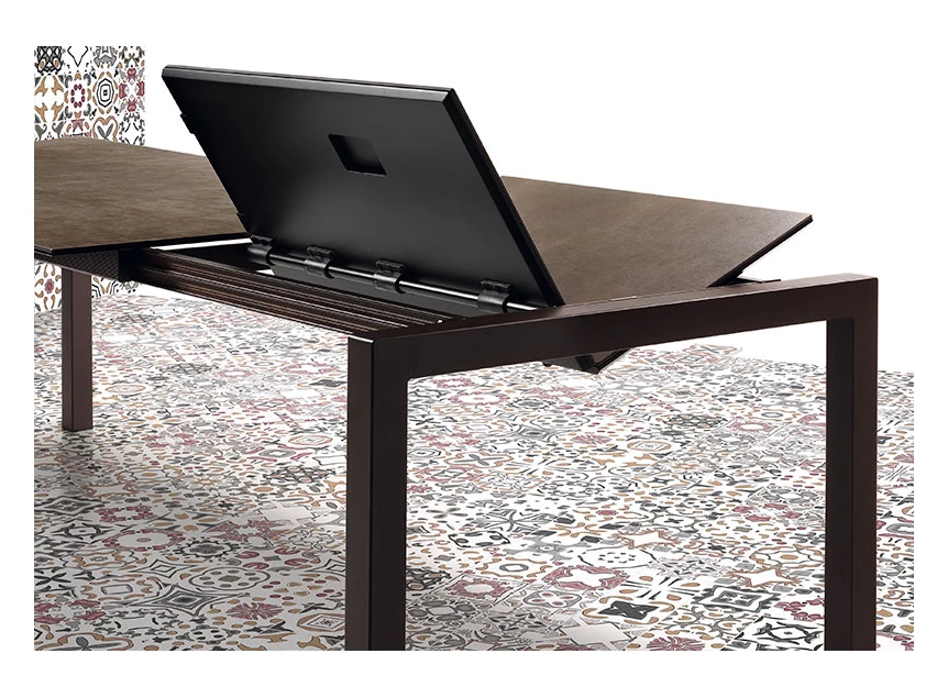 Julia eettafel keramiek roestvrij staal woonkamer spaans design verlengbaar verlengtafel mobliberica