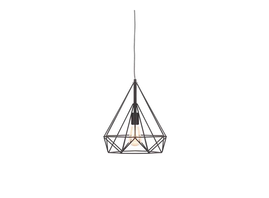 Antwerp it's about romi E27 industrieel hanglamp 40W pendel zwart black draadwerk ijzer frame stalen