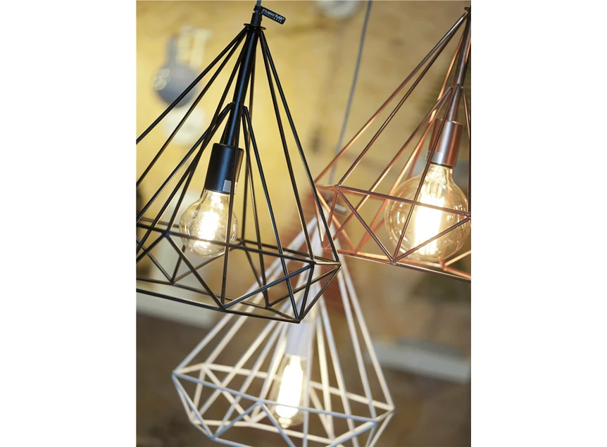 Antwerp it's about romi 40W pendel zwart black frame stalen E27 industrieel hanglamp draadwerk ijzer