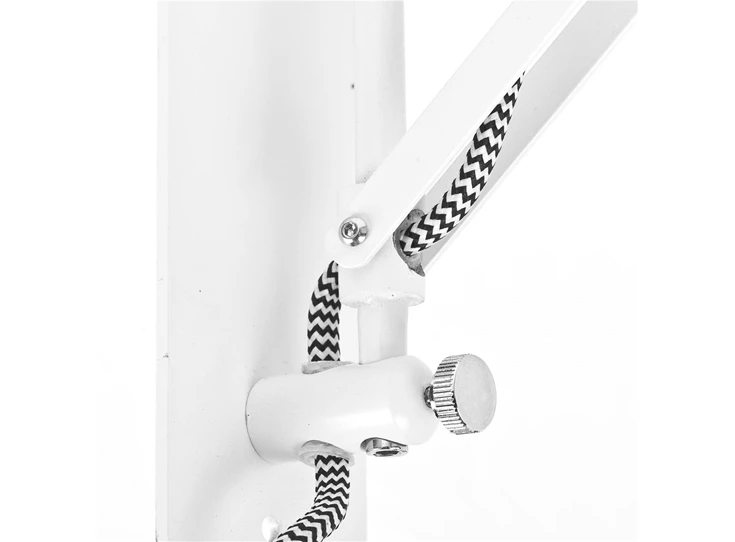 Aberdeen wandlamp it's about romi industrieel draaibaar 40W uitschuifbaar schaar wit mat