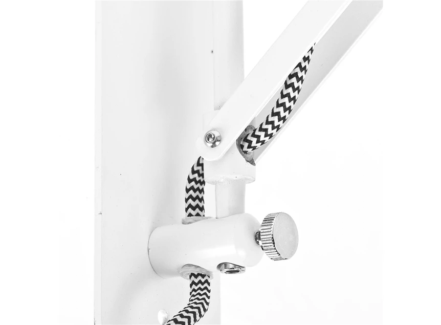 Aberdeen wandlamp it's about romi industrieel draaibaar 40W uitschuifbaar schaar wit mat