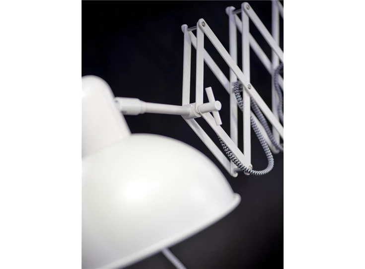 Aberdeen draaibaar schaar wit mat wandlamp it's about romi industrieel 40W uitschuifbaar