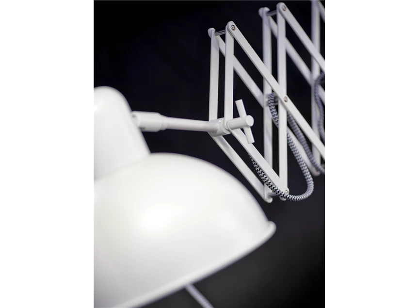 Aberdeen draaibaar schaar wit mat wandlamp it's about romi industrieel 40W uitschuifbaar