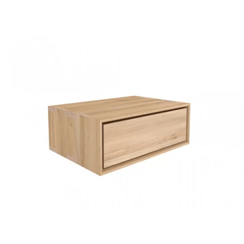 Zijkant Oak Nordic Hanging Bedside Table 51224 nachttafel lade hangend massief eik hout Ethnicraft
