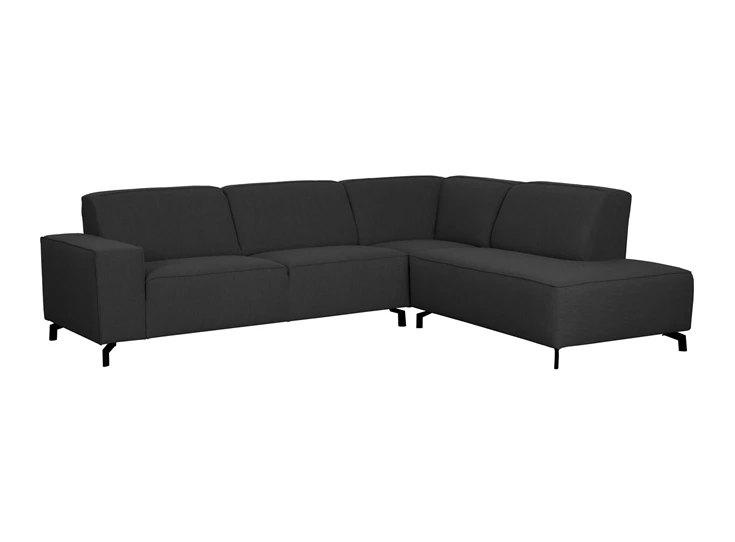 Rodeo ottoman rechts promo budget stock voorraad matex donkergrijze stof hoeksalon salon