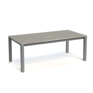 Verona tafel 100x200 ep24 hamerslag mica grijs hp78 steigerhout epoxy poten melamine tafelblad eettafel keukentafel perfecta