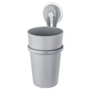 5822632 Koziol Loop cool grey toothbrush tumbler holder 0,3L