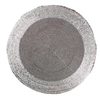 757011 placemat rond 2-kleurig zilver kralen