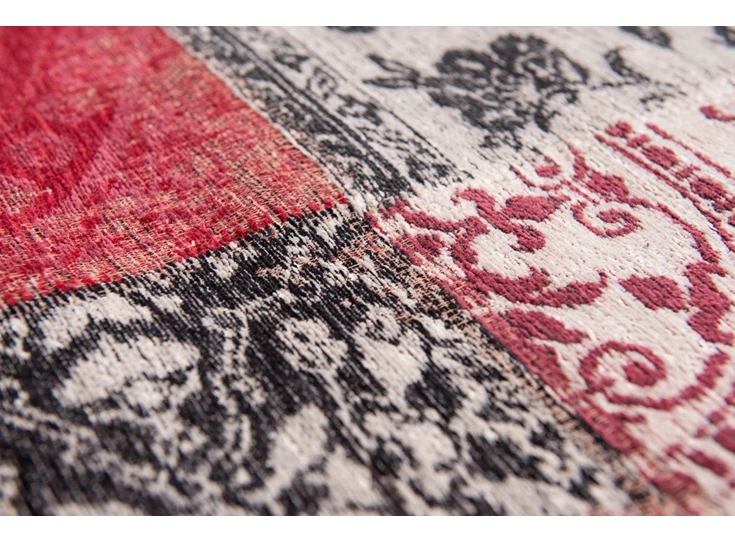 De Poortere Deco Tapijt New Vintage Antwerpen 200x280cm Rood detail patches