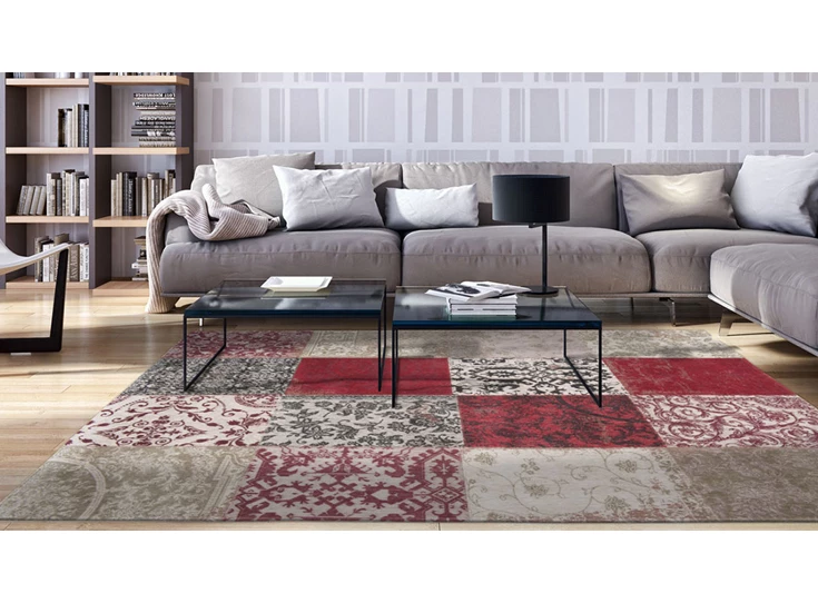 De Poortere Deco Tapijt New Vintage Antwerpen 200x280cm Rood Sfeer