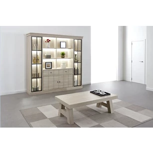 Orange W8 vitrinekast meubar naturel elm