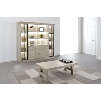 Orange W8 vitrinekast meubar naturel elm