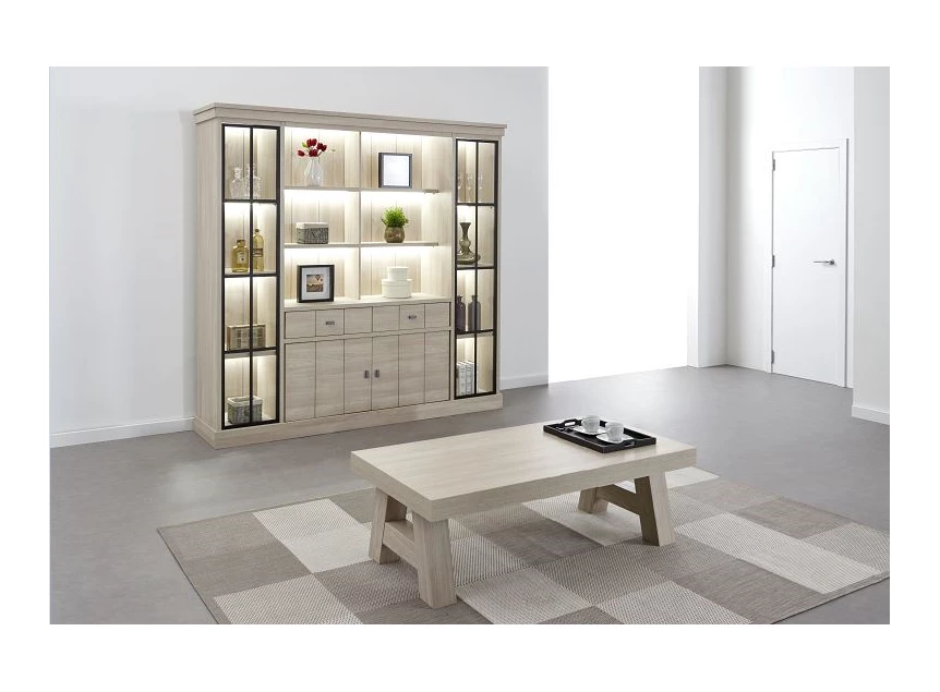 Orange W8 vitrinekast meubar naturel elm