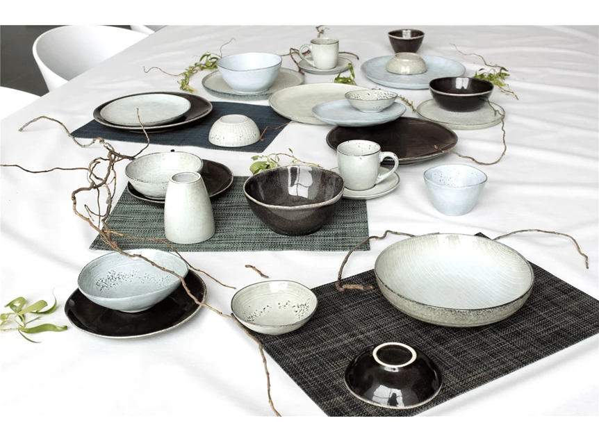 850539 tea for one set groen Artisan 34cl sfeerbeeld