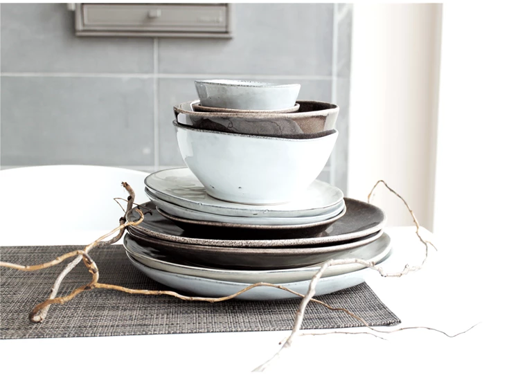 850530 plat bord coupe groen Artisan 28cm sfeerbeeld