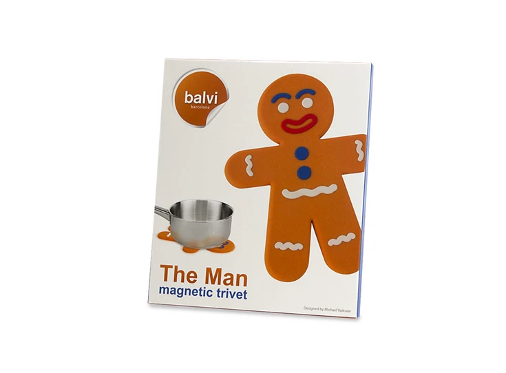 Trivet the man B25694 silicone magnetisch bergers peperkoeken man panonderlegger balvi