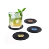 Coasters onderzetters balvi B25416 bergers set/4 LP vinyl silicone glas onderleggers