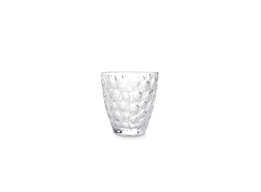Bubble glas- 0,22l- transparant- set4