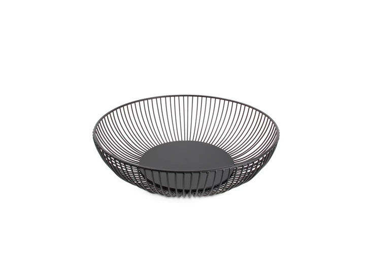 Dome mand fruitmand decoratie metaal draadwerk zwart S&P 824031 salt and pepper opbergen