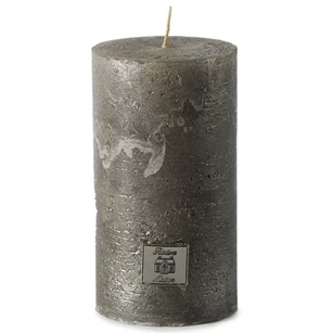 352020 Rivièra Maison RM Rustic Candle Ø7cm H13cm Antiek Zilver