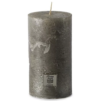 352020 Rivièra Maison RM Rustic Candle Ø7cm H13cm Antiek Zilver