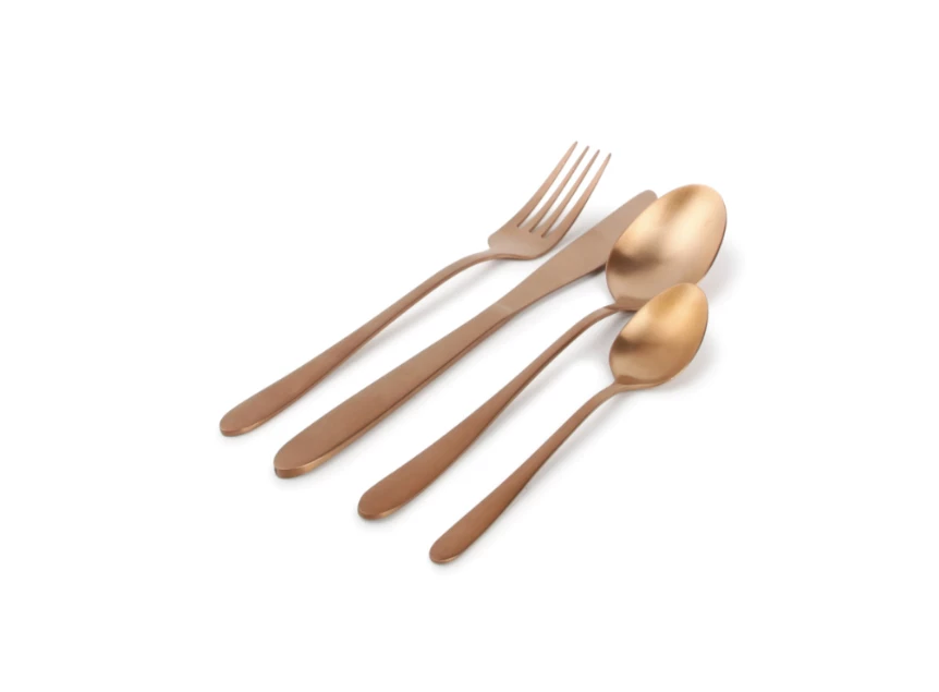 682901 Bestekset 24-delig mat rosé goud Slim ONA