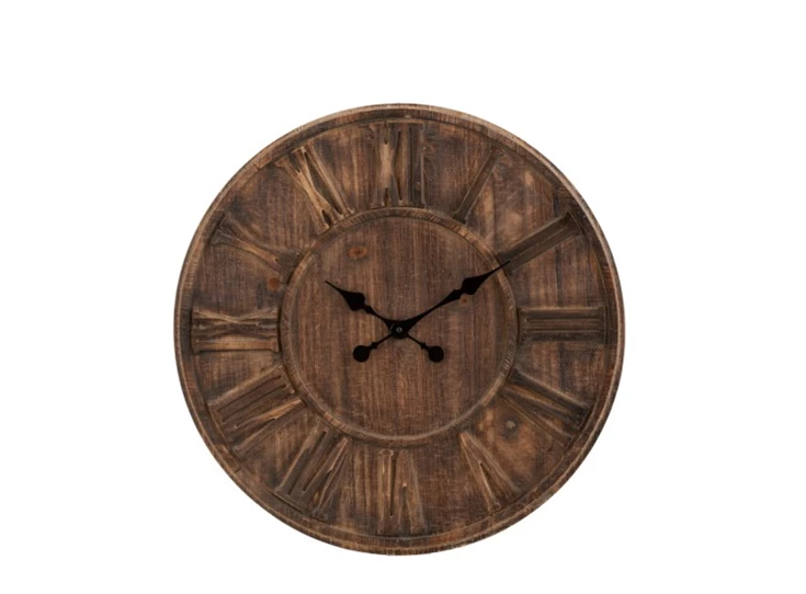 2912 J-line Jolipa klok hout schijf L