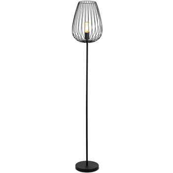Newtown vloerlamp 49474 eglo blind getrouwd zwart staal verlichting e27