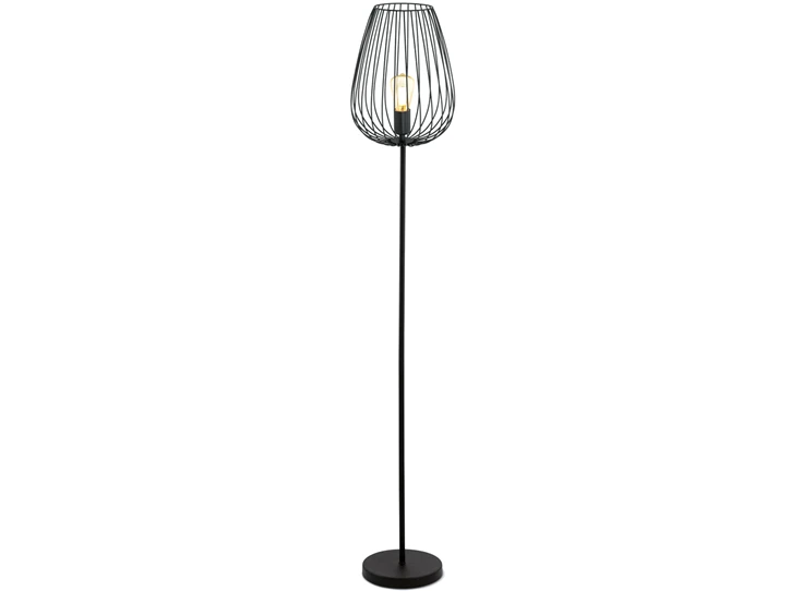 Newtown vloerlamp 49474 eglo blind getrouwd zwart staal verlichting e27