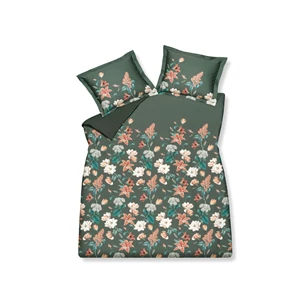 SAM320211BE 149 Vandyck dekbedovertrek fine leaves earth green 240x220cm