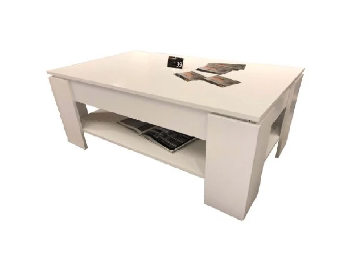 Uni universal salontafel trendteam opbergvak budget 1100-139-01 wit