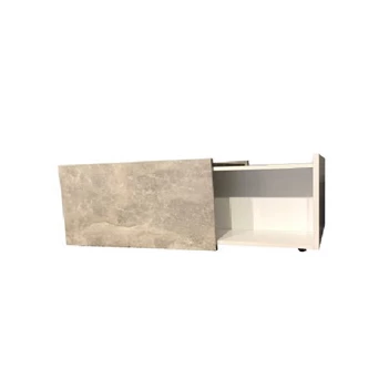 Uni universal salontafel 1100-126-35 trendteam cement grijs melamine wit