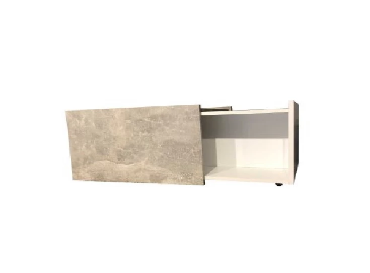 Uni universal salontafel 1100-126-35 trendteam cement grijs melamine wit