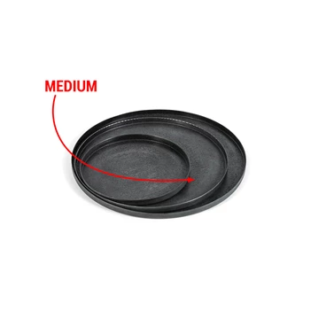 TH1099 sand texture plates zwart Dekocandle pijl