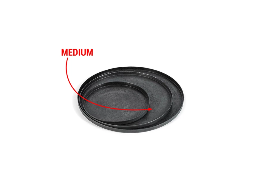 TH1099 sand texture plates zwart Dekocandle pijl