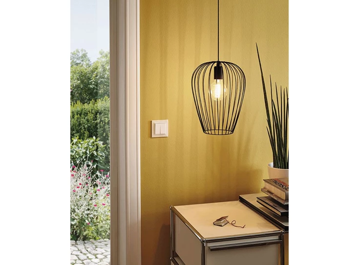49472 hanglamp newtown zwart metaal eglo sfeerbeeld