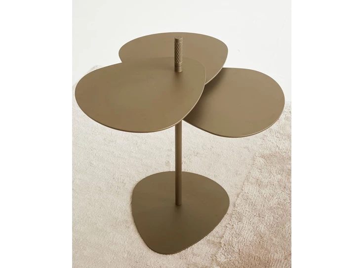 Bovenkant Bijzettafel Flower metaal bronze Joli