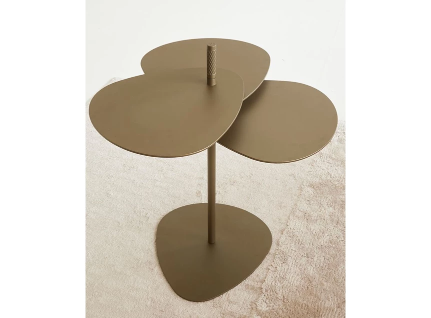 Bovenkant Bijzettafel Flower metaal bronze Joli