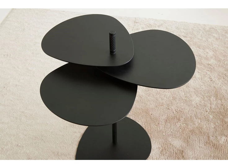 Bijzettafel Flower metaal black Joli