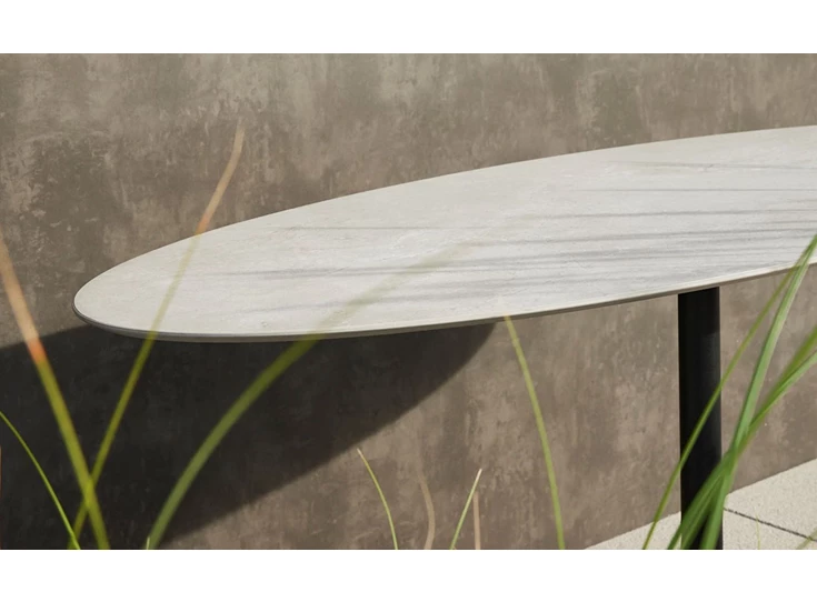 Inzoom Tafel Central Elyps keramiek Joli