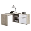 Diego 1 bureau zandeik fmd möbel 367-001 witte hoogglans front spaanplaat melamine budget modulair