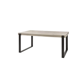 T17UME verlengbare eettafel evan K540 millenium eik lichtgrijs 163,5x100cm gesloten