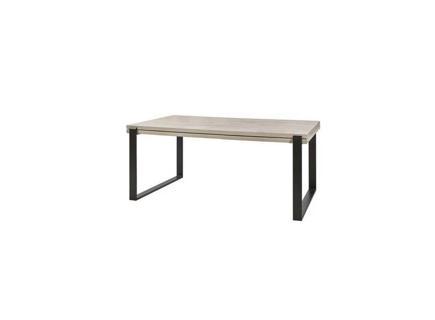 T17UME verlengbare eettafel evan K540 millenium eik lichtgrijs 163,5x100cm gesloten