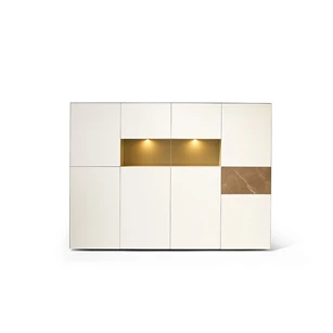 Barkast Yumè H240-8 structuurlak keramiek Crest