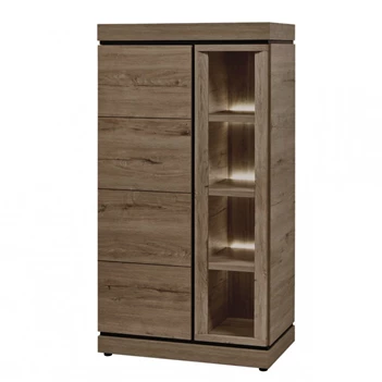 KV1L donkerbruin vitrine links evan belluno K538