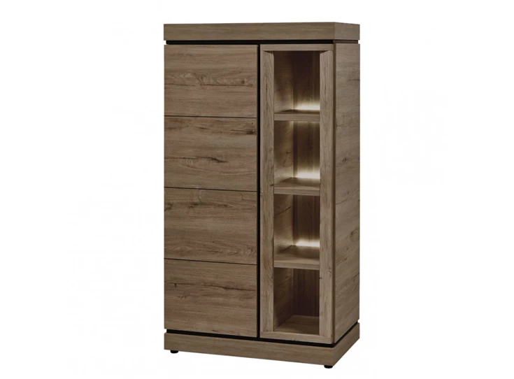 KV1L donkerbruin vitrine links evan belluno K538